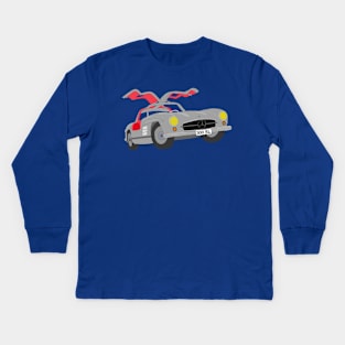 Mercedes 300 SL selfmade car Kids Long Sleeve T-Shirt